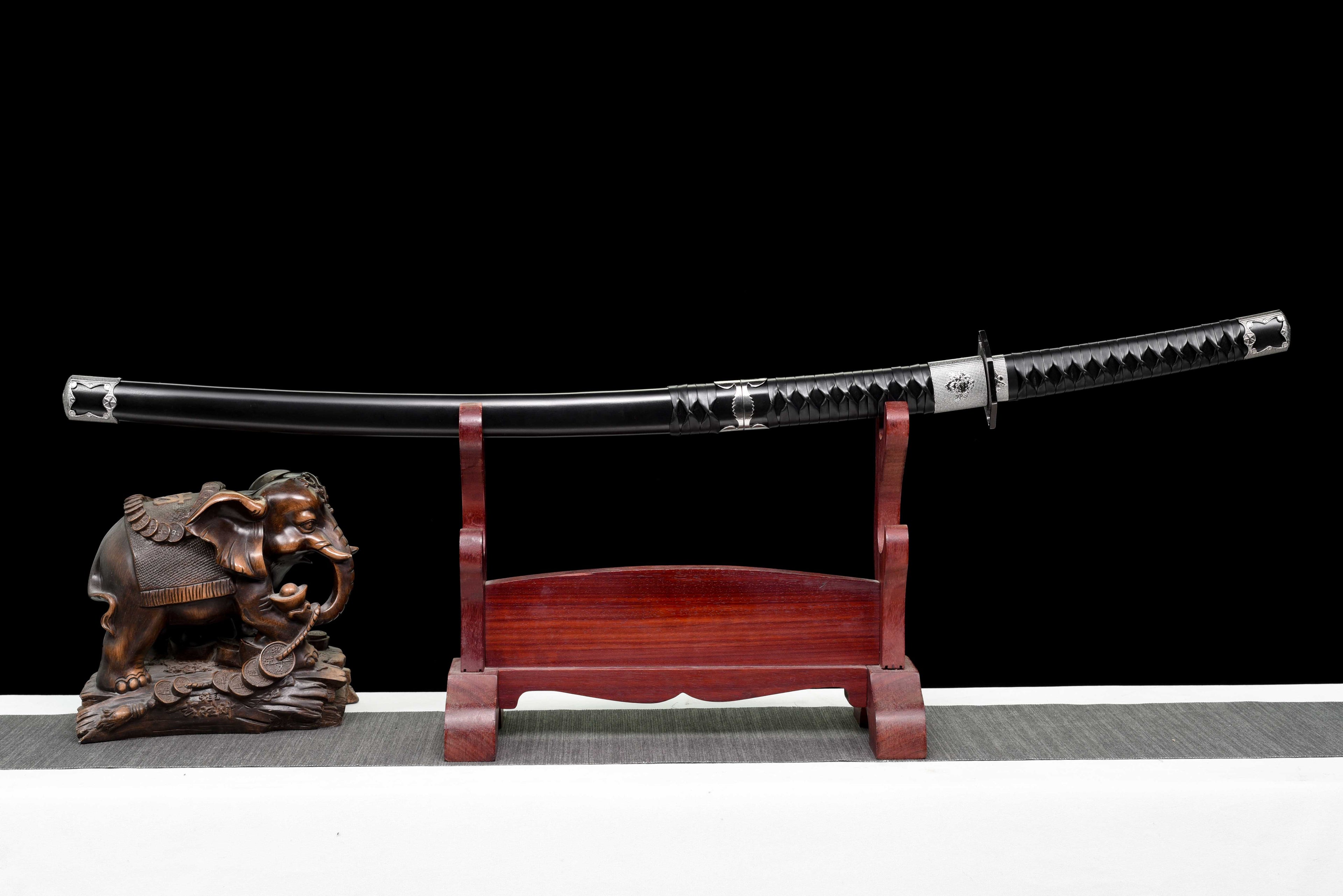 Samurai Katana Sword - "Wind Shadow Dual Blade" - High Manganese Steel Blade, Alloy Guard & Wood Handle