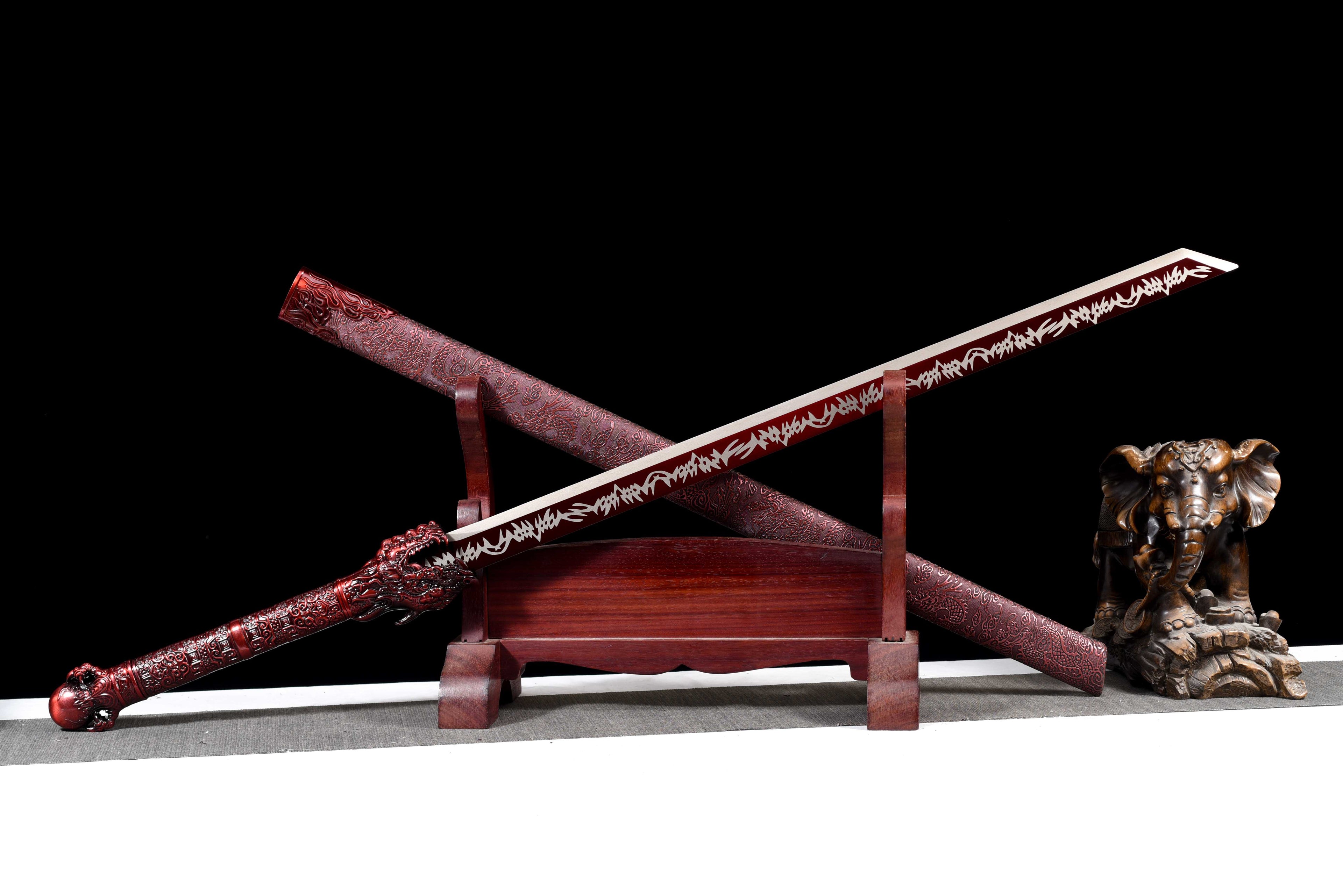 New 'Proud Dragon' Tang Dynasty Sword - Premium Ultra High Manganese Steel Blade, Functional Collectible