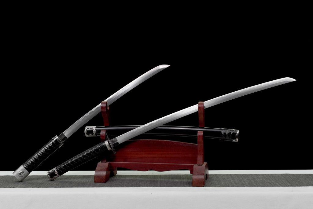 Samurai Katana Sword - "Wind Shadow Dual Blade" - High Manganese Steel Blade, Alloy Guard & Wood Handle