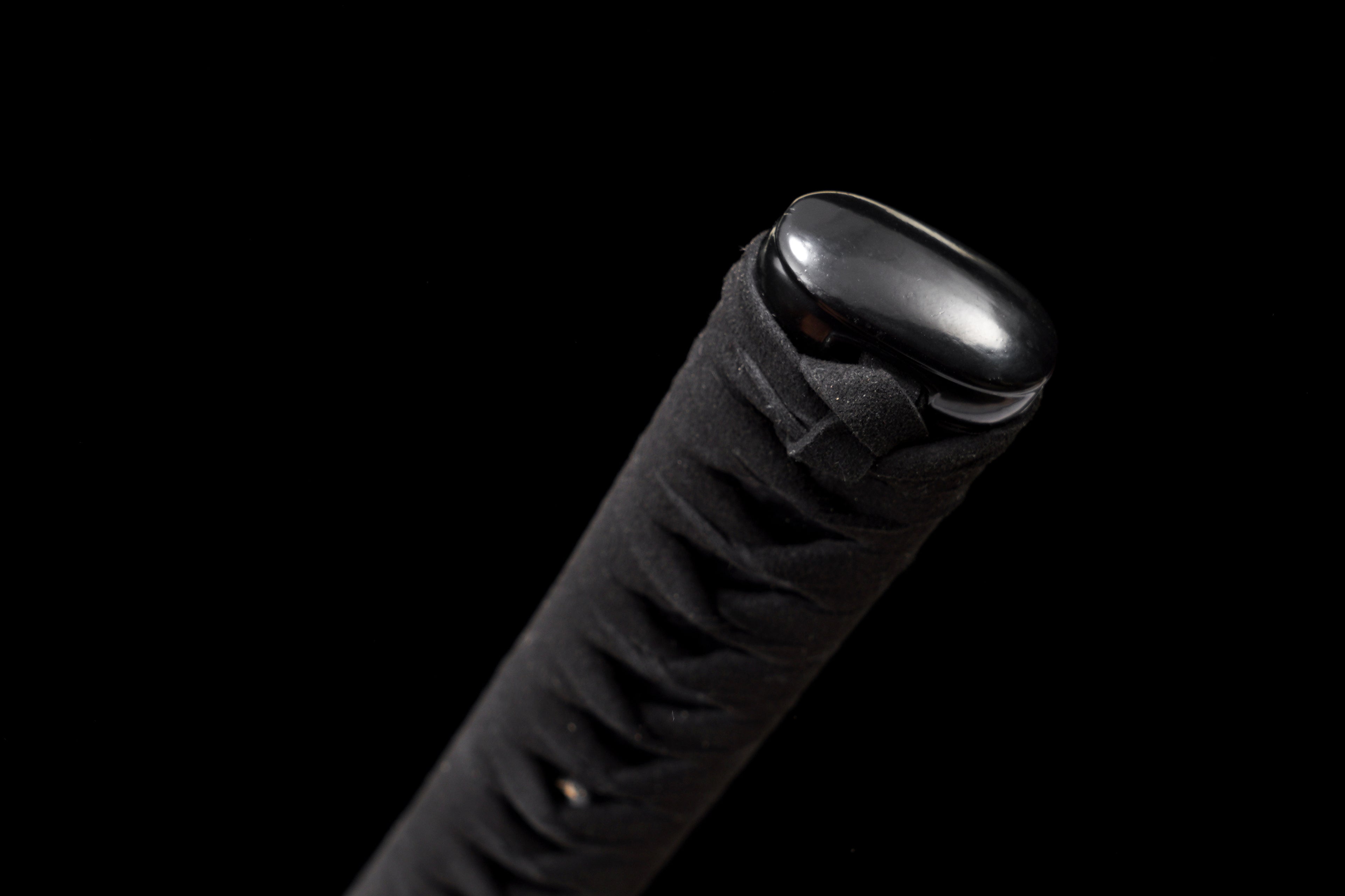 Tactical Katana with Titanium Coated Carbon Steel Blade - Anti-Rust & Scratch Resistant, Suede Wrap Handle, Wood & Kydex Sheath Combo