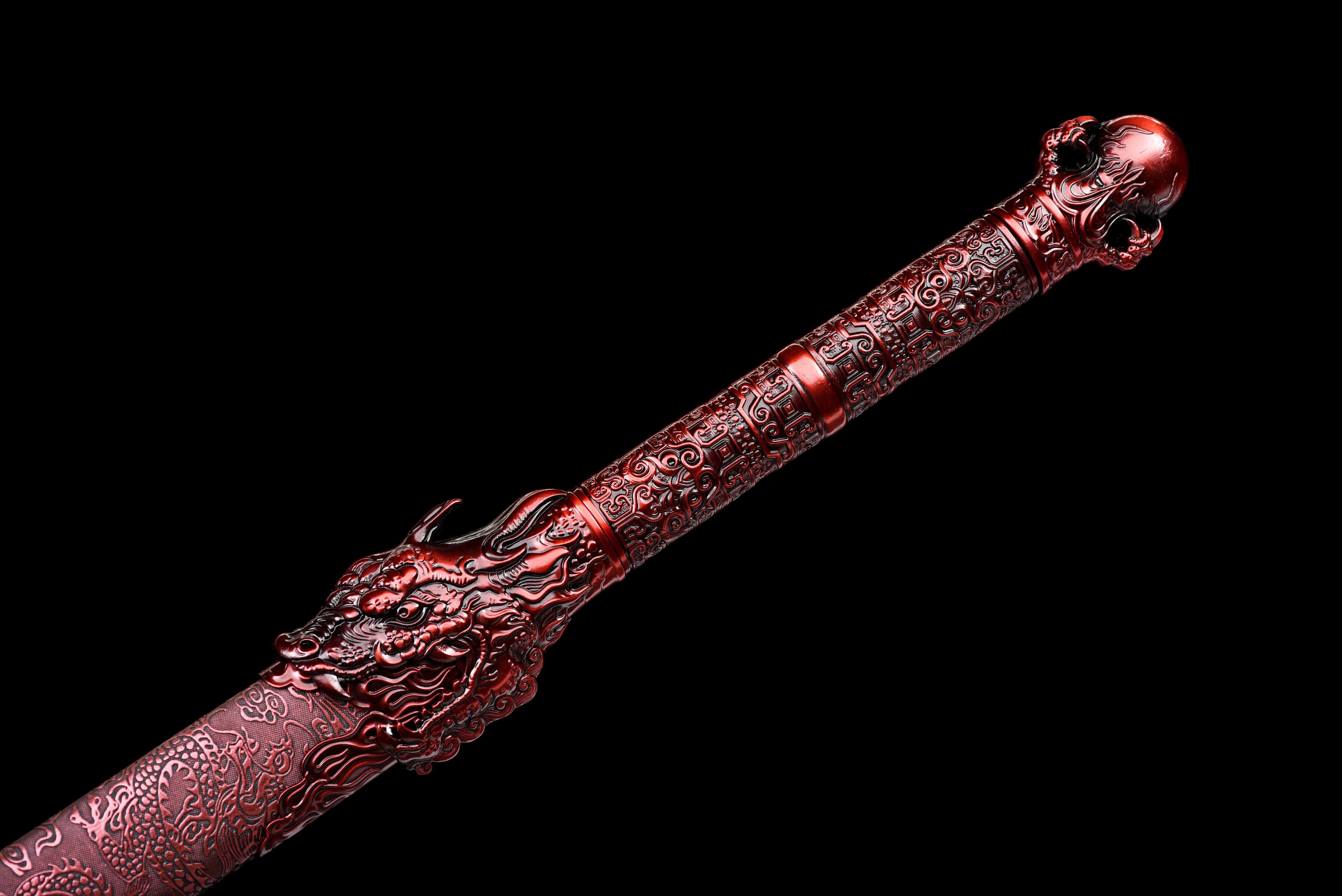 New 'Proud Dragon' Tang Dynasty Sword - Premium Ultra High Manganese Steel Blade, Functional Collectible