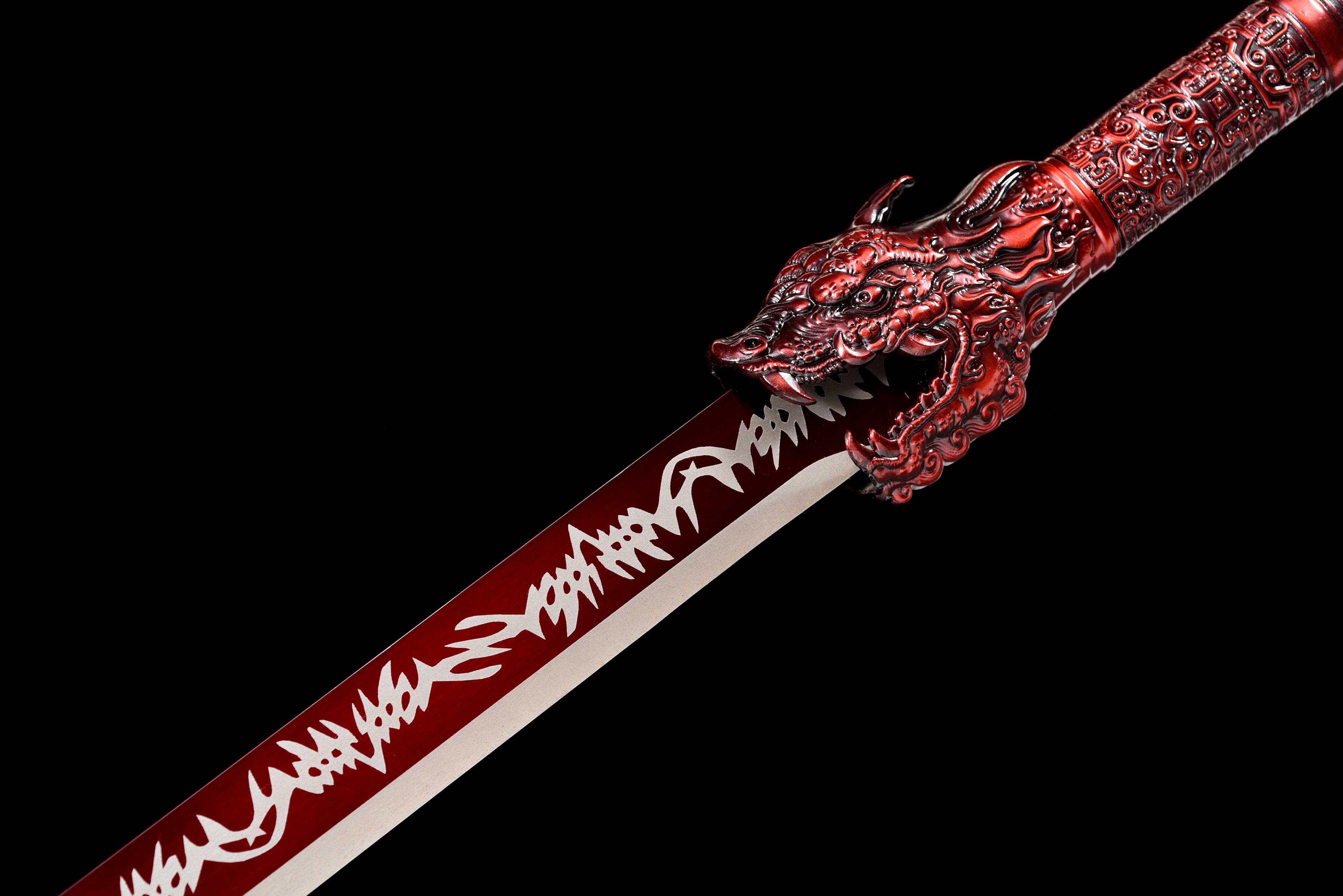 New 'Proud Dragon' Tang Dynasty Sword - Premium Ultra High Manganese Steel Blade, Functional Collectible
