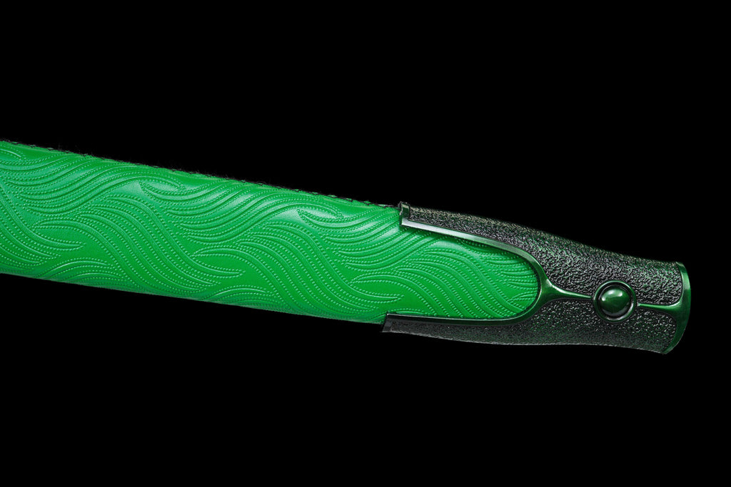 "Ursa Major" Tianji Chinese Straight Sword - Sharpened High Manganese Steel Blade, Full-Tang, Alloy Fittings & Leather-Wrapped Scabbard
