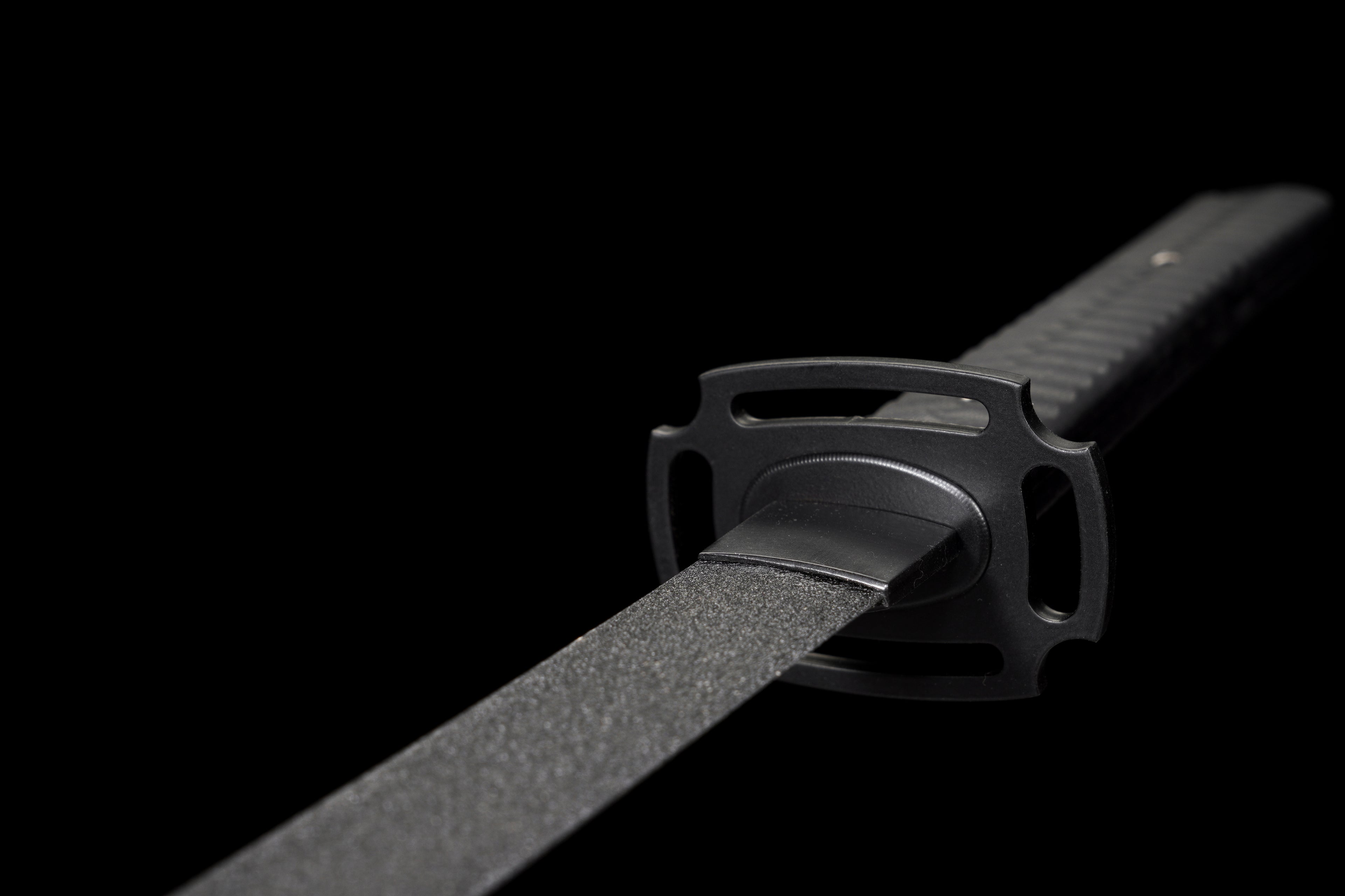Tactical Katana with Ceramic Coated Carbon Steel Blade - Anti-Rust & Scratch Resistant, G10 Handle & Painted Wood Sheath