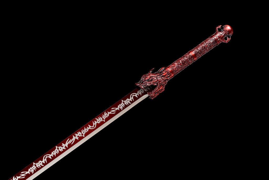 New 'Proud Dragon' Tang Dynasty Sword - Premium Ultra High Manganese Steel Blade, Functional Collectible