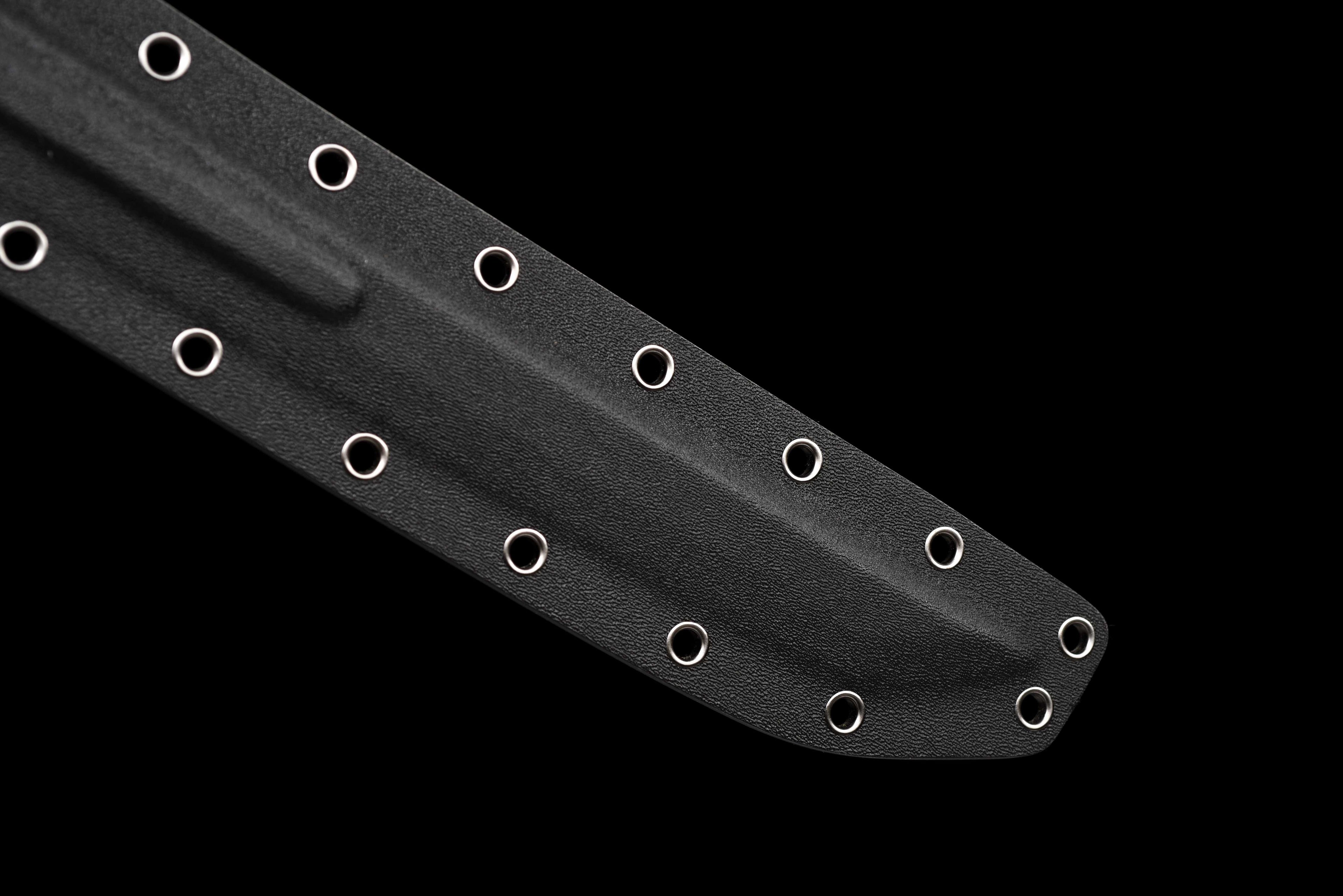 Tactical Katana - Ceramic Coated Carbon Steel Blade (Anti-Rust), Suede Cross Wrap Handle & Kydex Sheath | Full-Tang