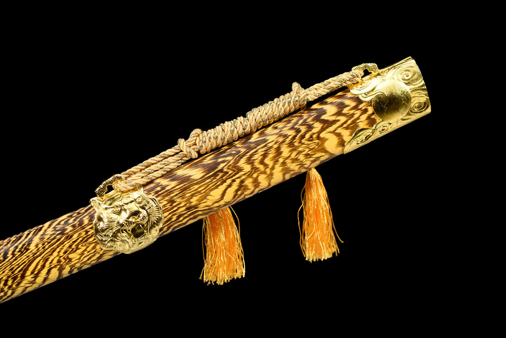 绣春刀"Tiger's Roar" Xiu Chun Dao - Ming Dynasty Chinese Sword, High Manganese Steel Modern Forged Blade, Alloy Fittings & Lacquered Wood Scabbard | Full-Tang Functional Collectible