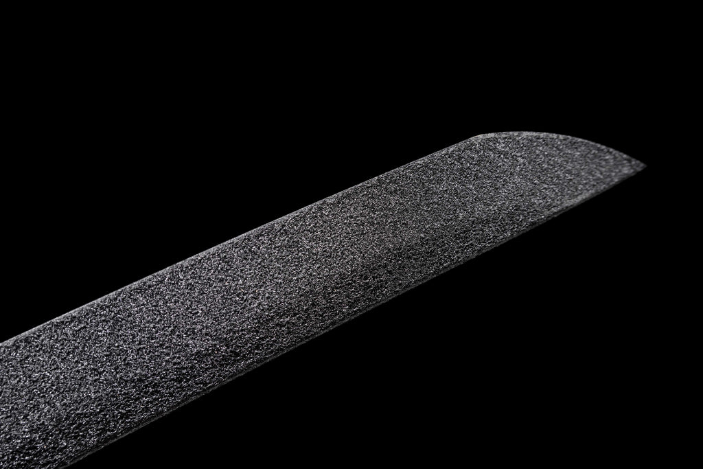 Tactical Katana with Ceramic Coated Carbon Steel Blade - Anti-Rust & Scratch Resistant, G10 Handle & Painted Wood Sheath