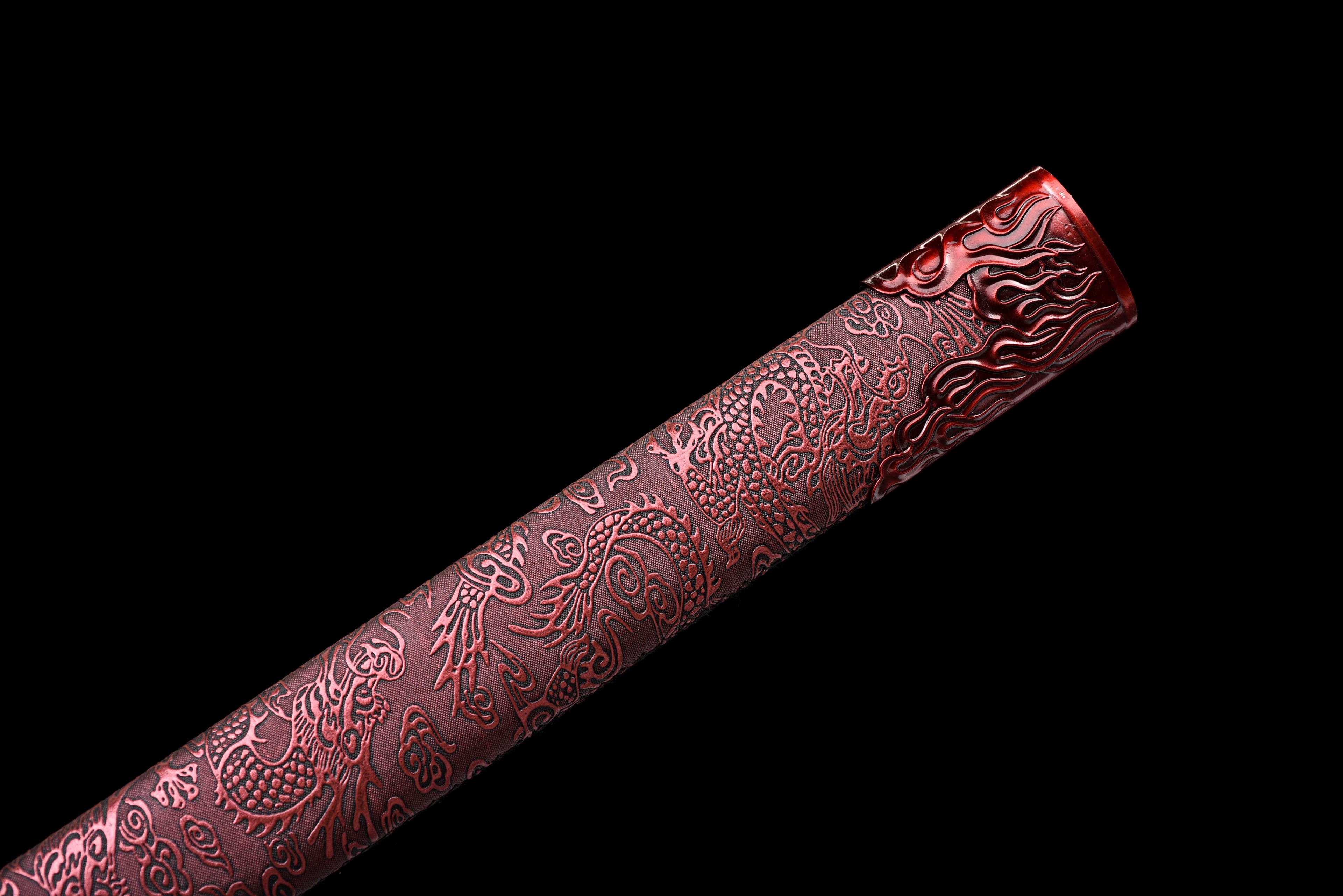 New 'Proud Dragon' Tang Dynasty Sword - Premium Ultra High Manganese Steel Blade, Functional Collectible
