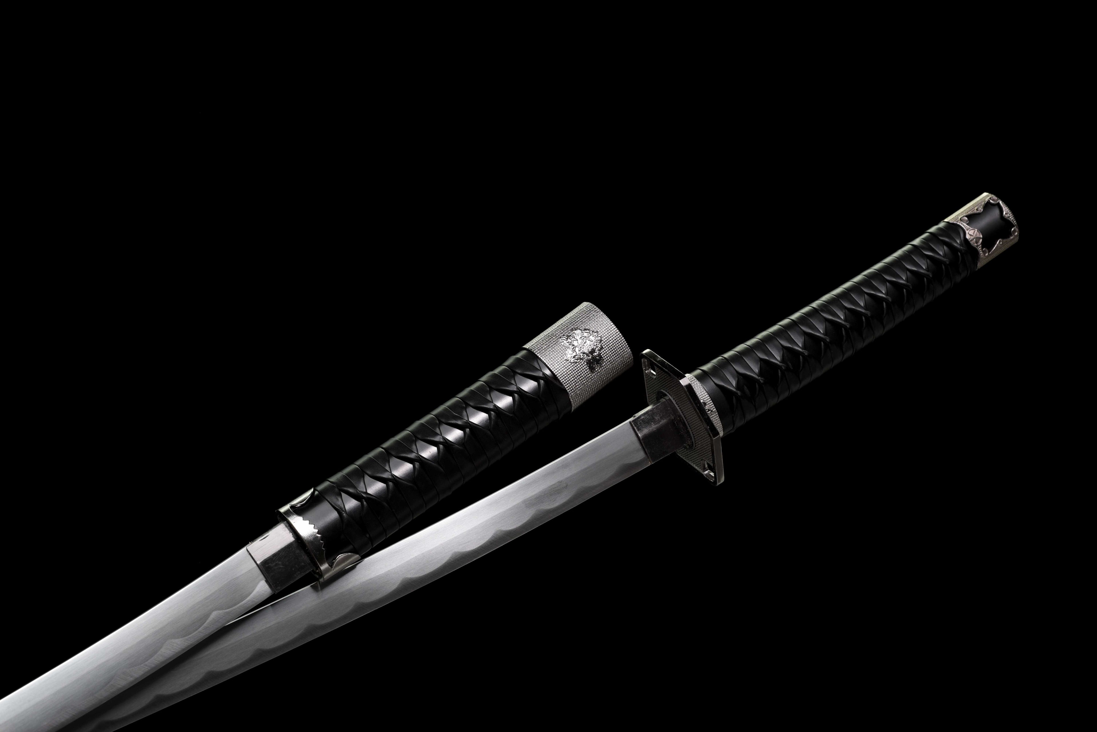 Samurai Katana Sword - "Wind Shadow Dual Blade" - High Manganese Steel Blade, Alloy Guard & Wood Handle