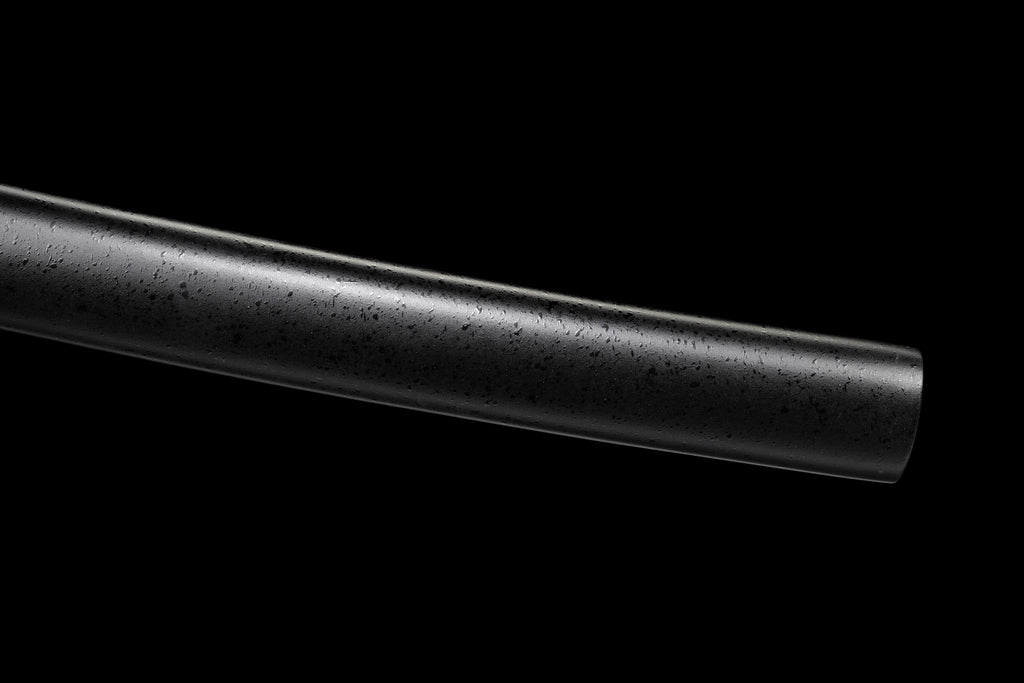 Tactical Katana with Titanium Coated Carbon Steel Blade - Anti-Rust & Scratch Resistant, Suede Wrap Handle, Wood & Kydex Sheath Combo