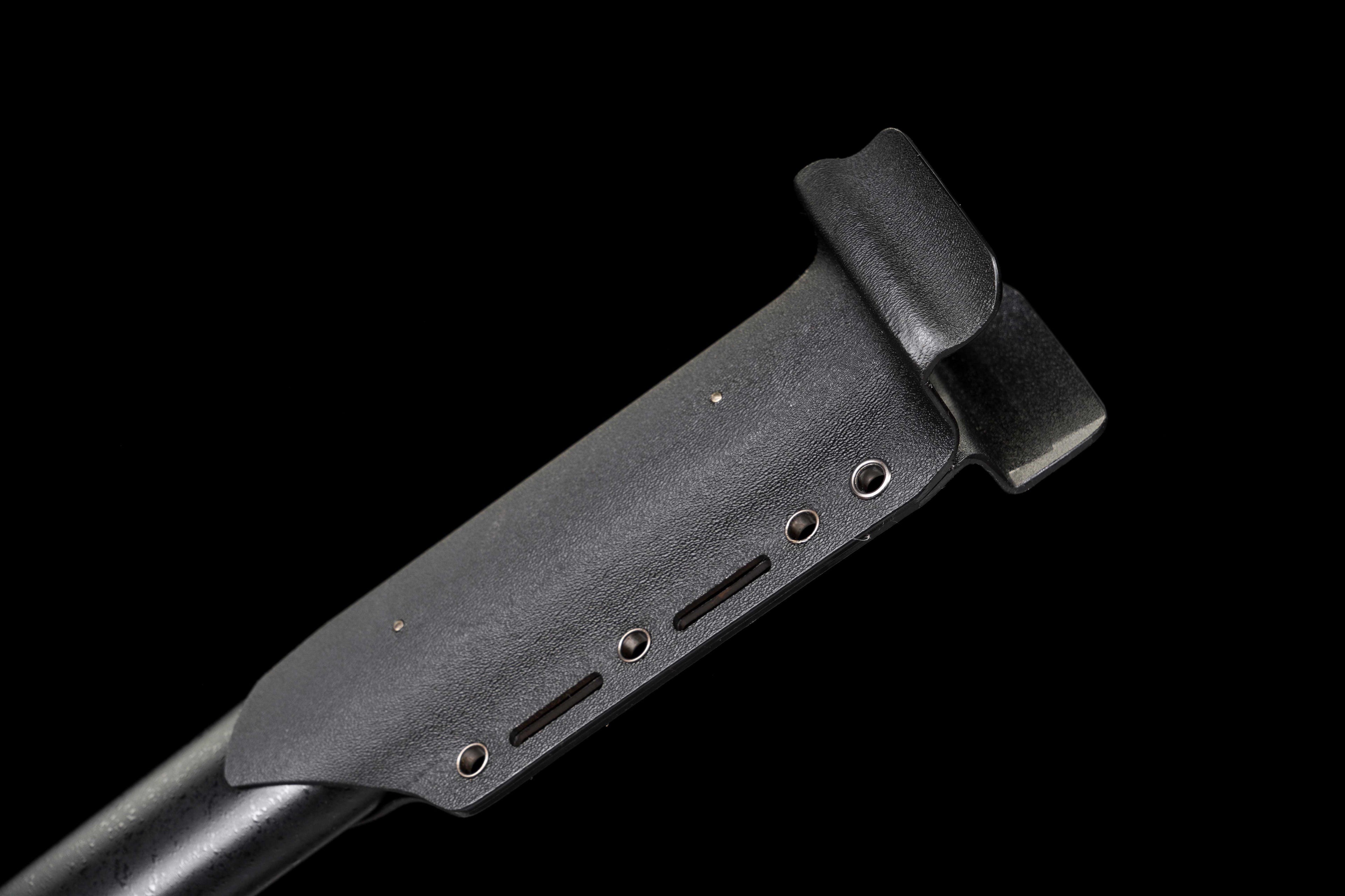 Tactical Katana with Titanium Coated Carbon Steel Blade - Anti-Rust & Scratch Resistant, Suede Wrap Handle, Wood & Kydex Sheath Combo