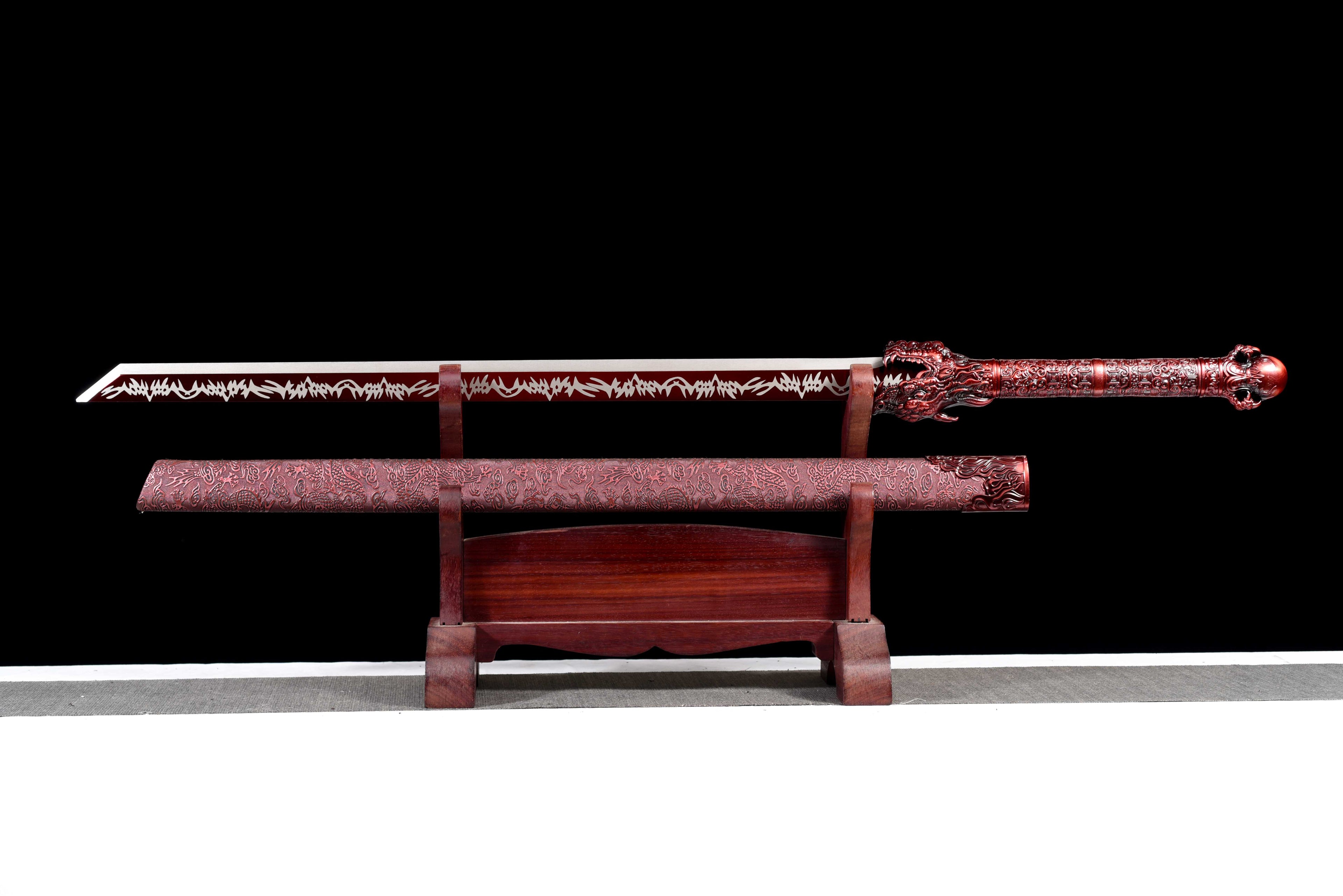 New 'Proud Dragon' Tang Dynasty Sword - Premium Ultra High Manganese Steel Blade, Functional Collectible