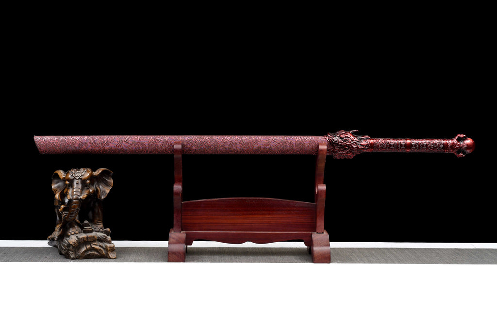 New 'Proud Dragon' Tang Dynasty Sword - Premium Ultra High Manganese Steel Blade, Functional Collectible