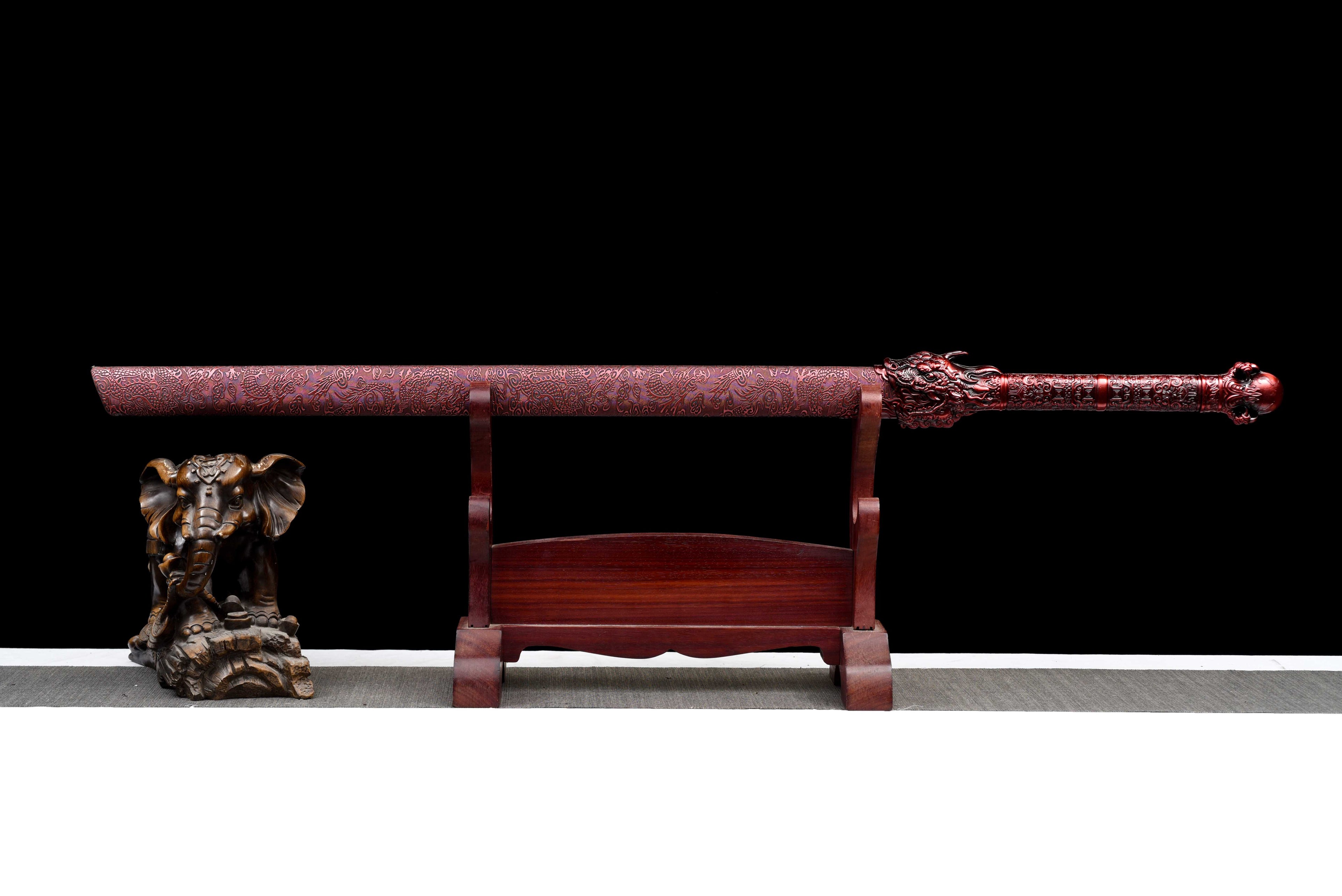 New 'Proud Dragon' Tang Dynasty Sword - Premium Ultra High Manganese Steel Blade, Functional Collectible