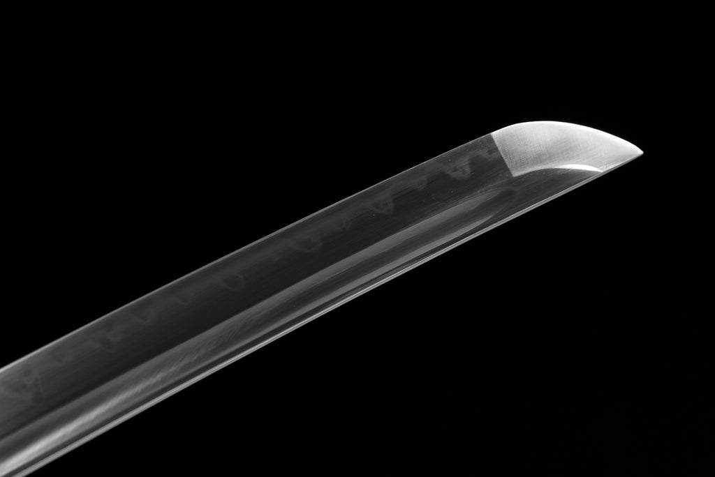 鎌蒼"Kurasama" Katana - T10 Clay Tempered Blade with Blood Groove & Hand-Polished Hamon, Alloy Tsuba, Lacquered Wood Saya | Full-Tang ﻿
