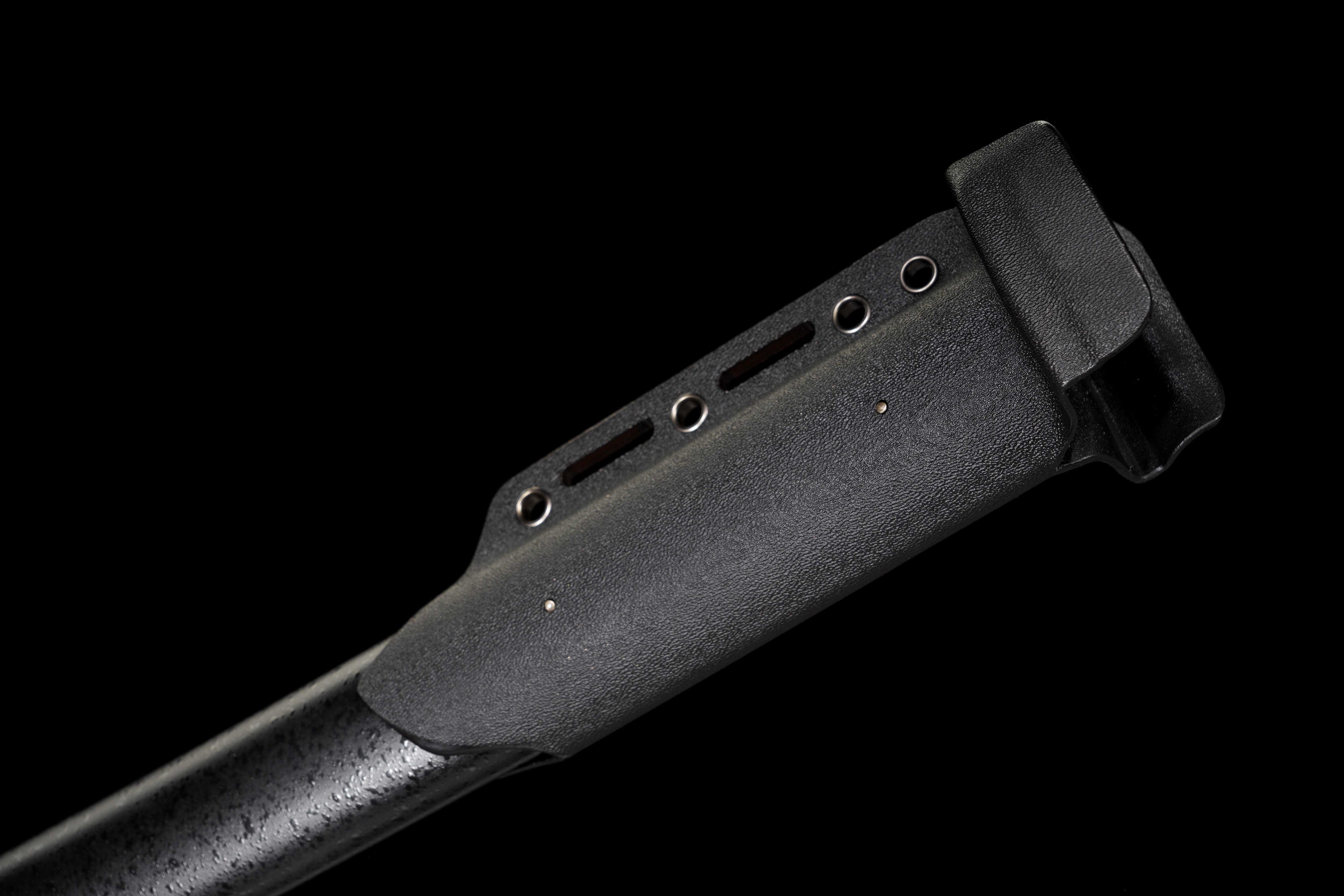Tactical Katana with Ceramic Coated Carbon Steel Blade - Anti-Rust & Scratch Resistant, G10 Handle & Painted Wood Sheath