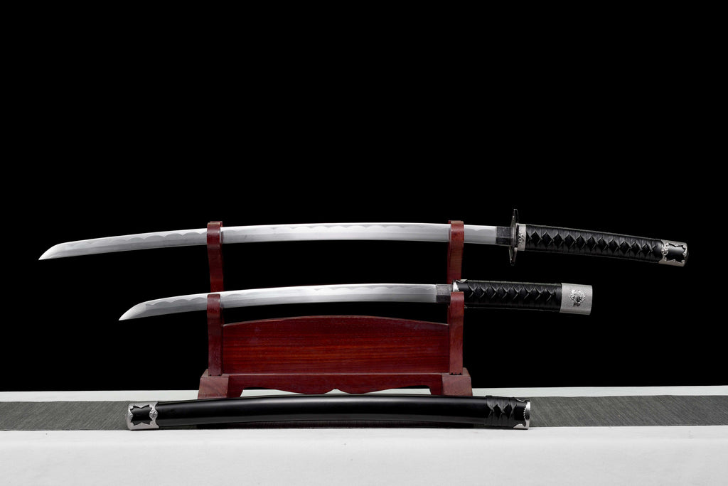 Samurai Katana Sword - "Wind Shadow Dual Blade" - High Manganese Steel Blade, Alloy Guard & Wood Handle